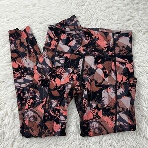 Lululemon Fast & Free 7/8 Tight II 25" Translucence Alpine White Multi